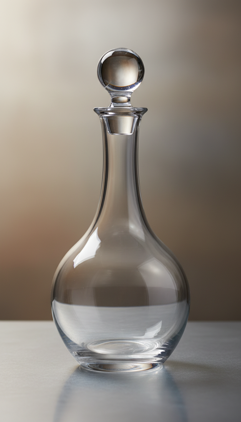 Handblown wine glass with tapered rim