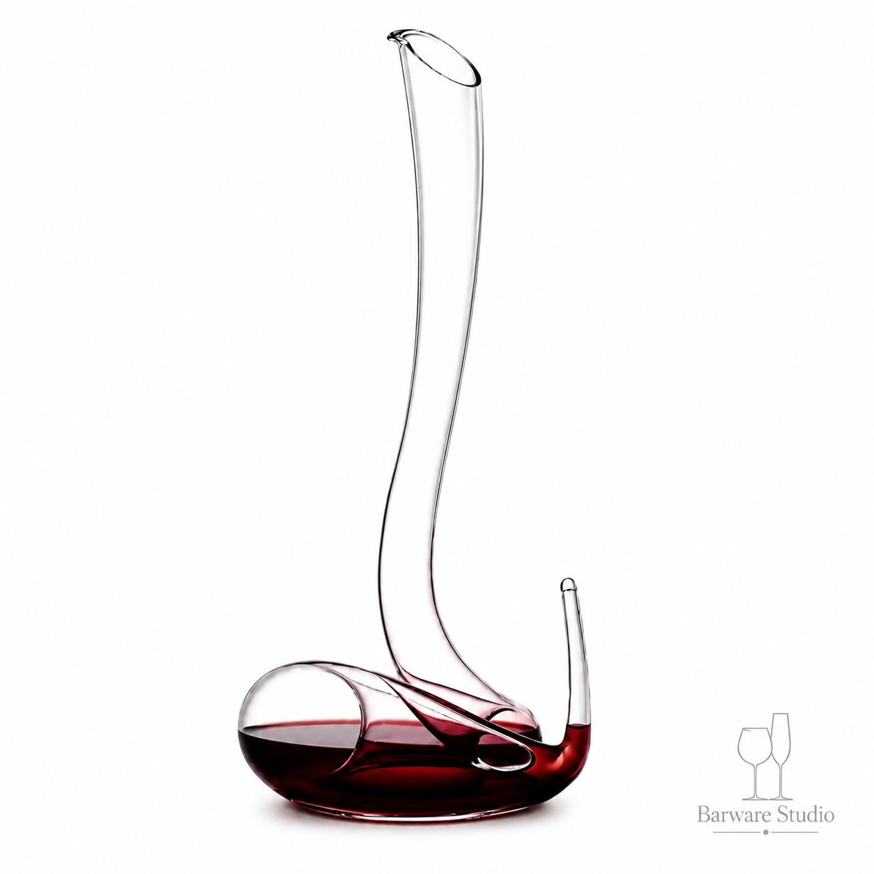 Silnovo Handmade Crystal Wine &amp; Beverage Decanter – 1800ml Luxury Glass Carafe