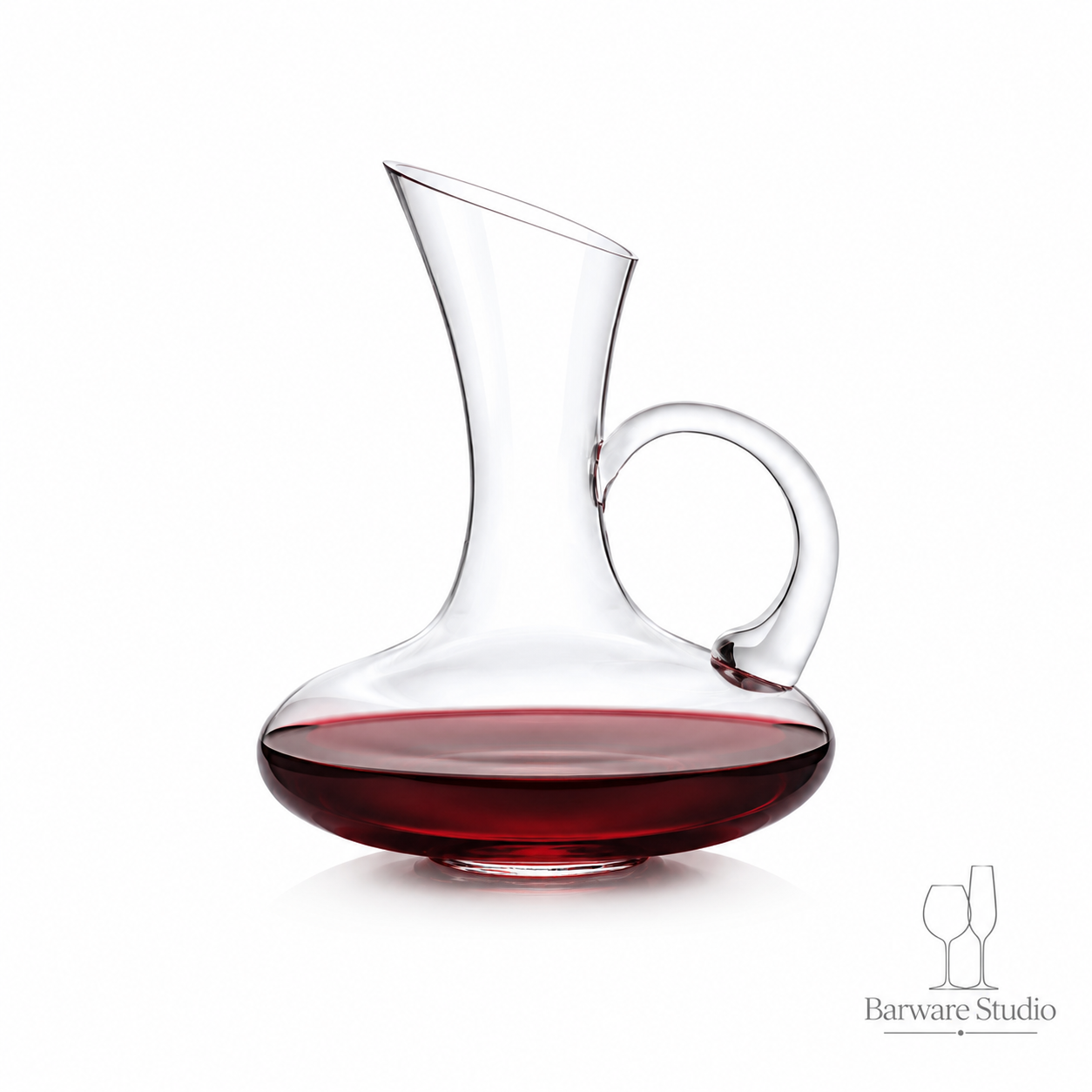 Elegant Loop Handle Wine Decanter