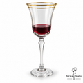 Mikasa Gold Rim Wine Glasses – 230 ml | Set of 6
