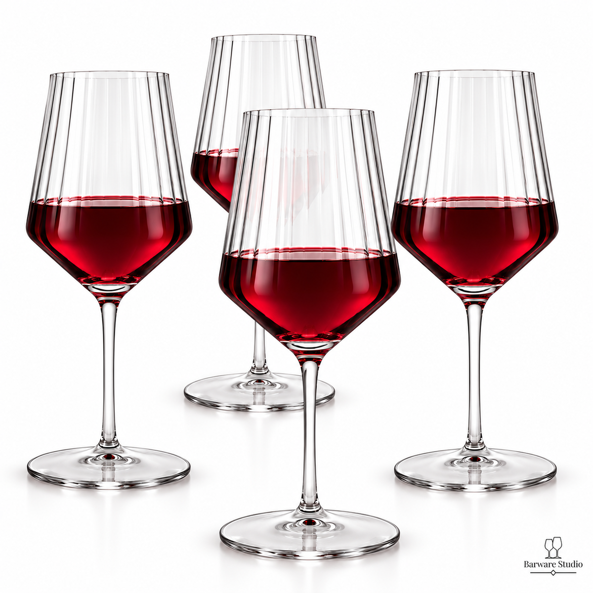 NACHTMANN Ribbed Wine Glass – Set of 2 | Made in Germany