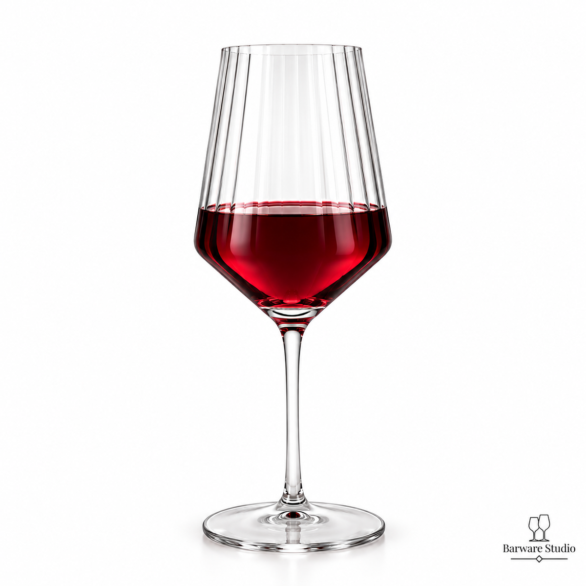 NACHTMANN Ribbed Wine Glass – Set of 2 | Made in Germany