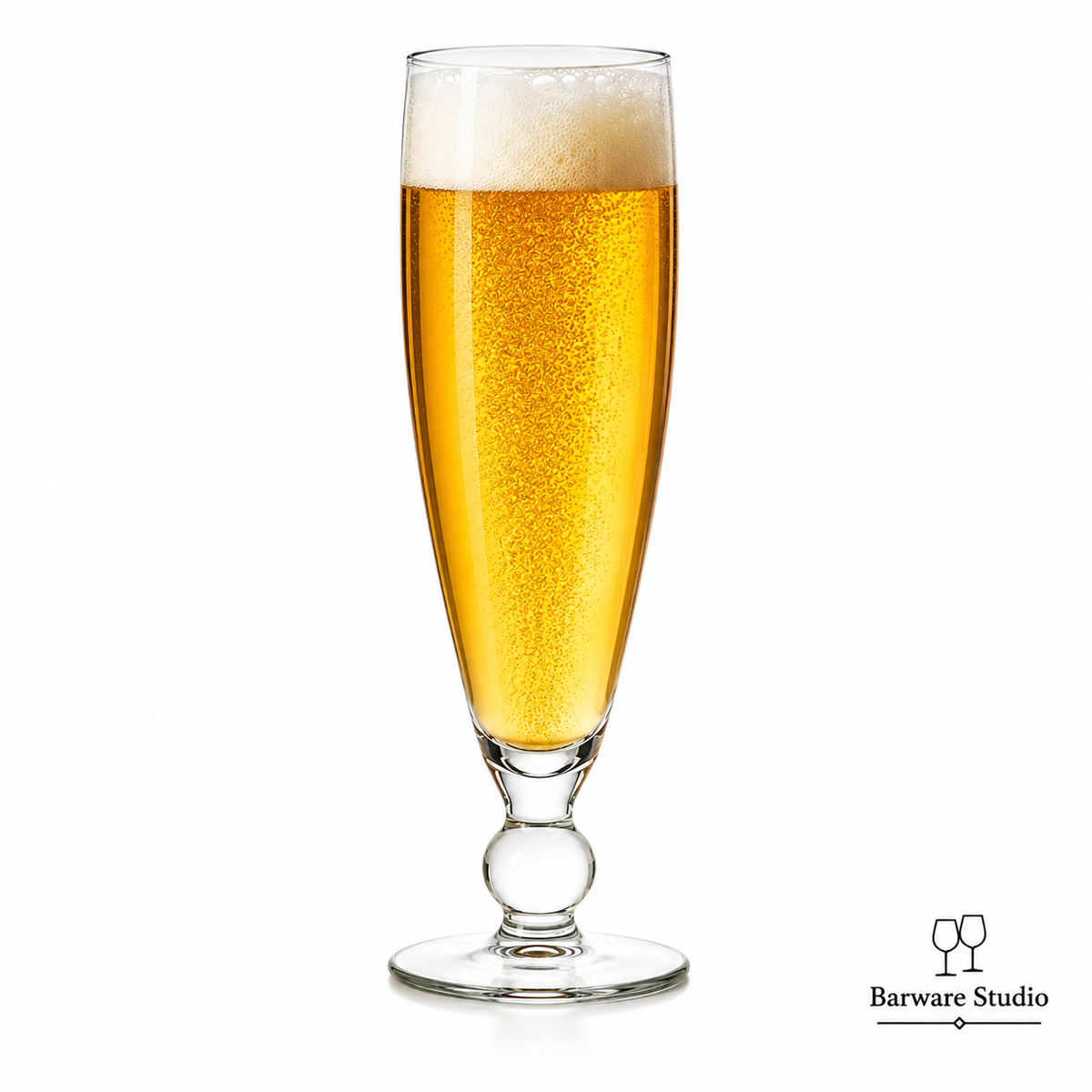 Premium Stemmed Beer Glass Set of 6 – 450ml | Tall Pilsner Beer Glasses