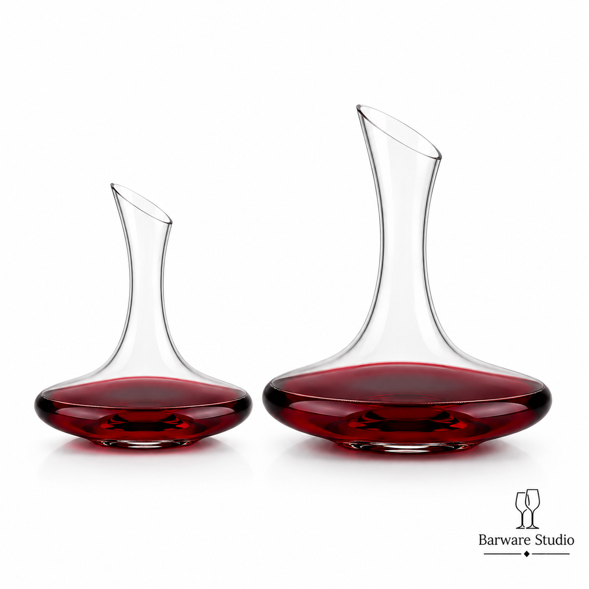 Elegant Slanted Neck Wine Decanter – 1000 ml / 1500 ml