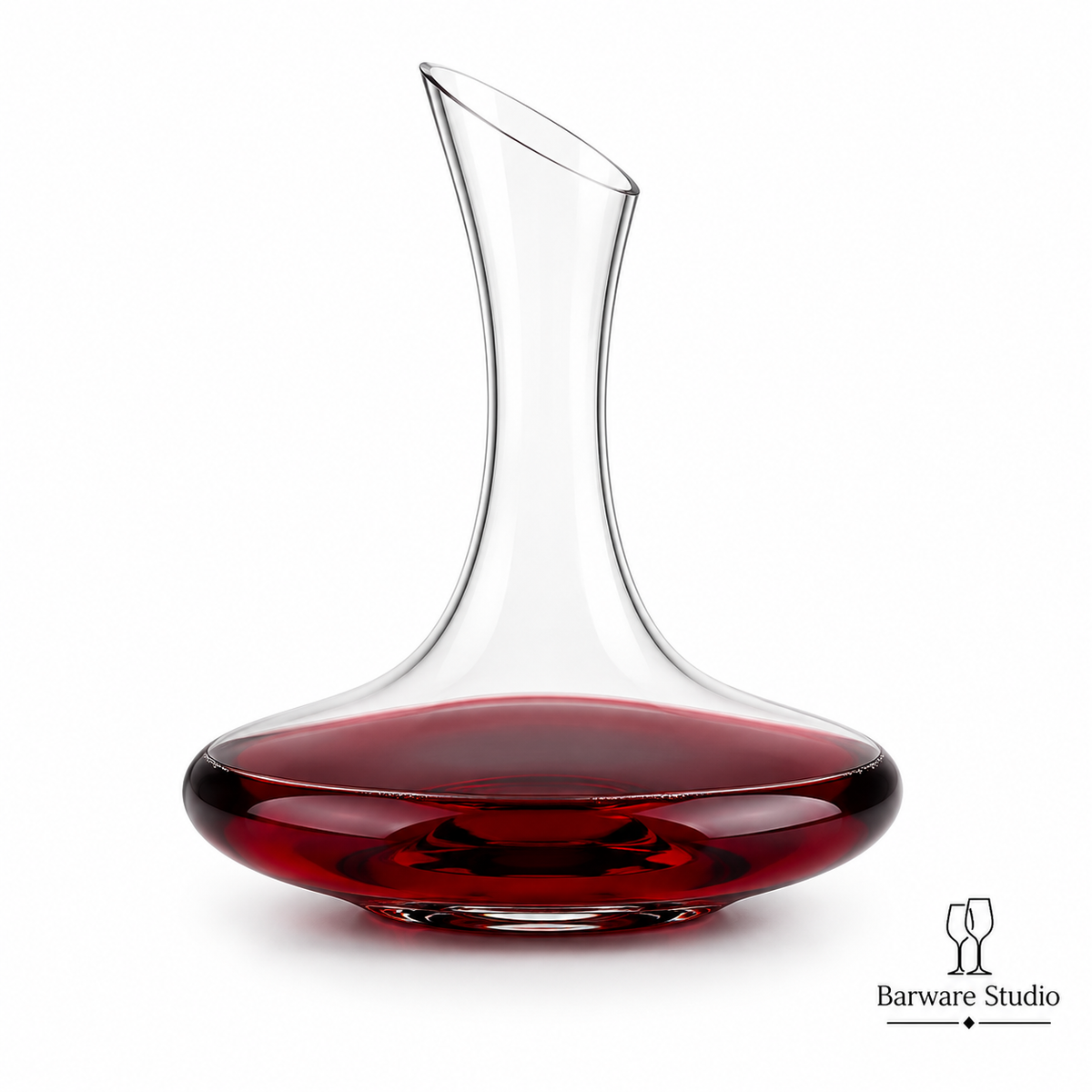 Elegant Slanted Neck Wine Decanter – 1000 ml / 1500 ml
