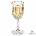 Gold Rim Crystal Champagne Glasses – 300 ml | Set of 6