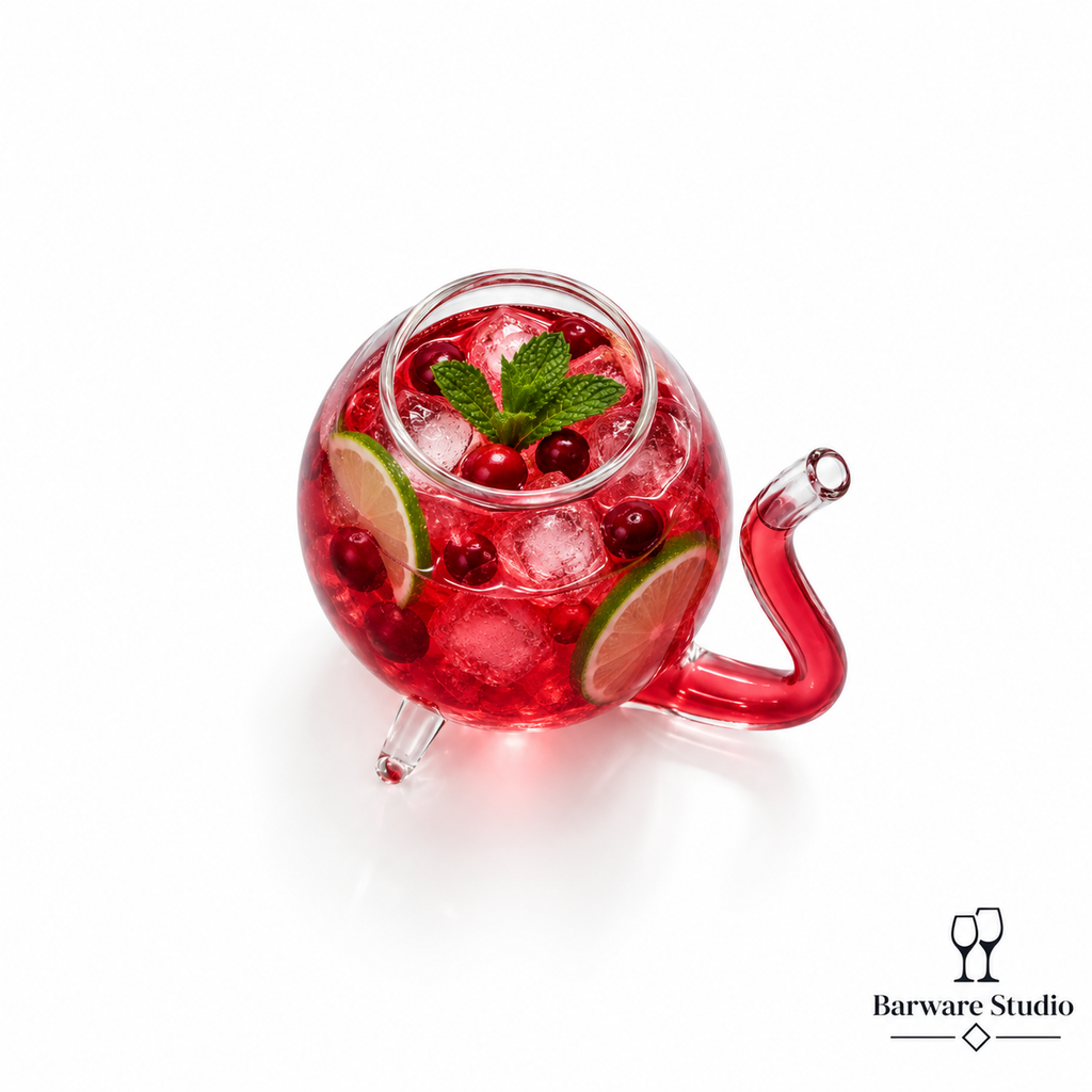 Novelty Integrated Straw Cocktail Glass – 300 ml | Single Piece
