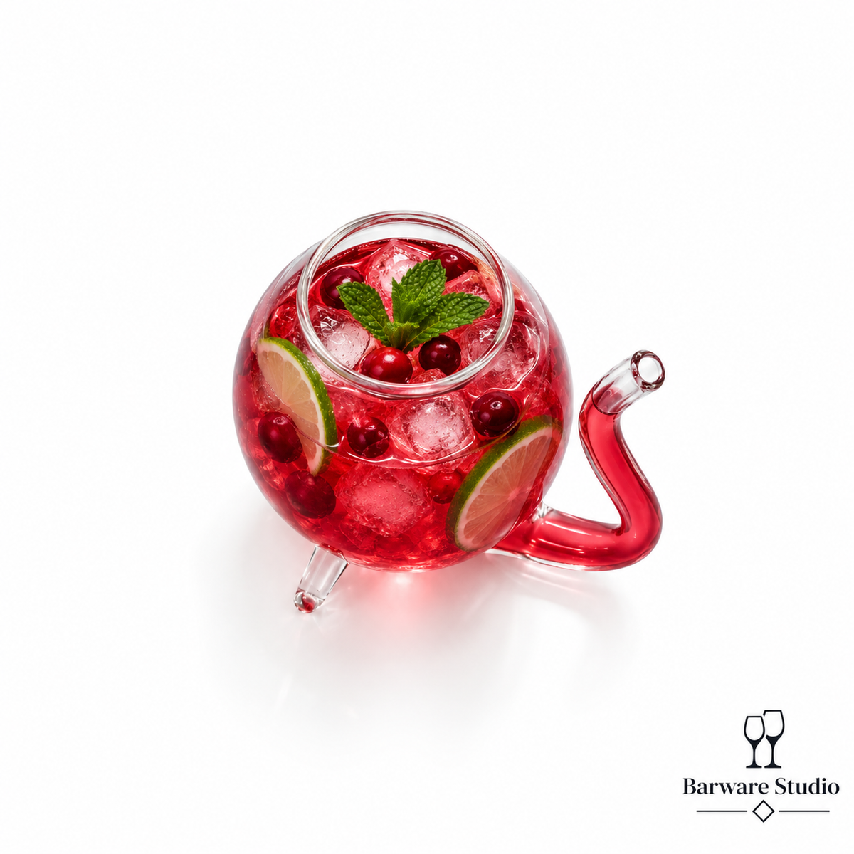 Novelty Integrated Straw Cocktail Glass – 300 ml | Single Piece