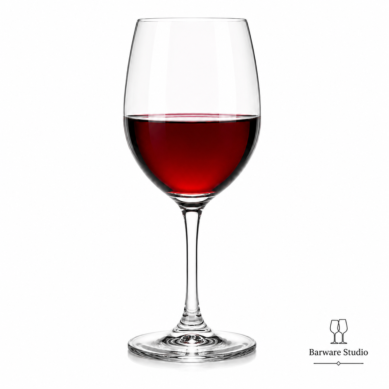 Classic Red Wine Glass Set of 6 – 350ml | Elegant Clear Stemware