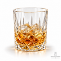 Diamond-Cut Crystal Whiskey Glasses – 350 ML, Set of 6
