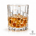 Geometric Crystal Whiskey Glasses – 315 ML, Set of 6