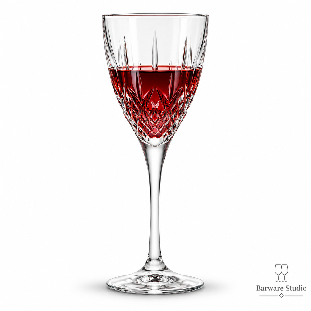Italian Crystal Wine Glasses – 253 ML, Set of 6